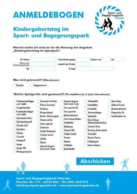 Anmeldebogen